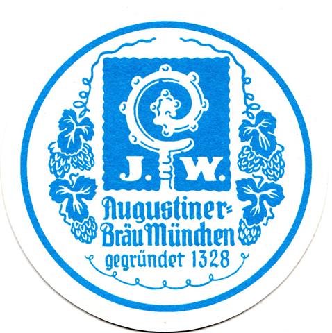 mnchen m-by august rund 4a (215-u gegrndet 1328-blau)